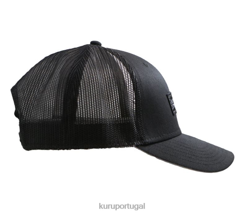 unissex preto Kuru chapéu de caminhoneiro chapéu 666HJ209