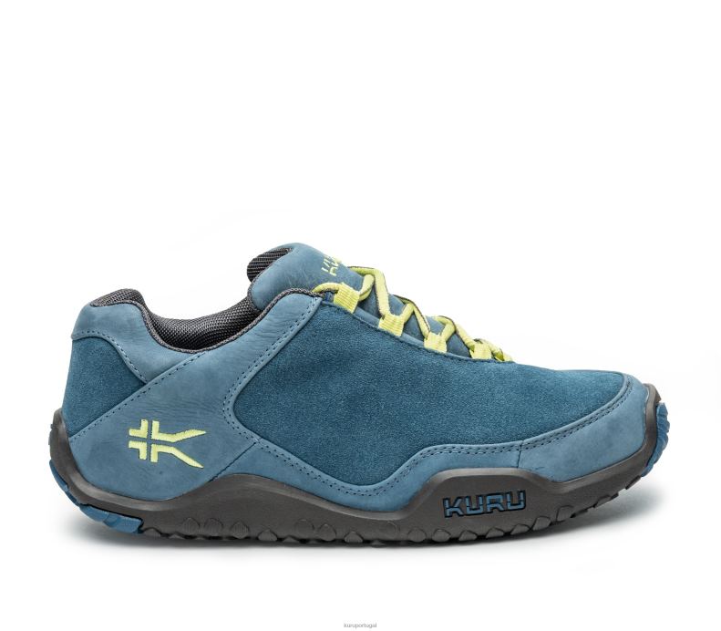 mulheres azul mineral/cal pálido Kuru chicane largo sapato 666HJ66