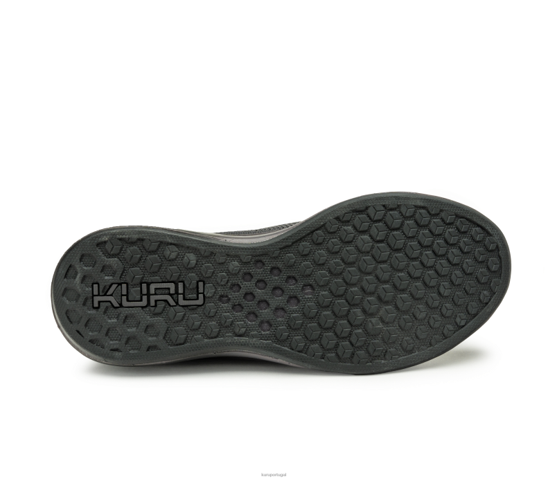 mulheres preto azeviche/cinza fumaça Kuru fluxo sapato 666HJ13